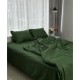 Постельное бельё из натуральной хлопковой бязи Gold комплект постельного голд Полоска зеленая