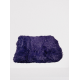 Плед Травка Меховое Покрывало с длинным ворсом евро размер 210*230 см Индиго