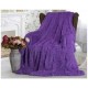 Плед Травка Меховое Покрывало с длинным ворсом евро размер 210*230 см Фиолетовый