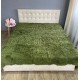 Плед Травка Хутряне Покривало з довгим ворсом євро розмір 210*230 см Зелений