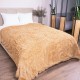 Плед покрывало с длинным ворсом Травка полуторный размер 160*210 см Песочный