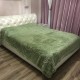 Плед покрывало с длинным ворсом Травка полуторный размер 160*210 см Зеленый