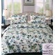 Покрывало с наволочками ХБ стеганное евро размер 200*230 Цветы