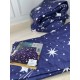 Покрывало с наволочками ХБ стеганное евро размер 200*230 Звезды