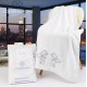 Крыжма для крещения Махровая белое однотонное полотенце для крещения Ангел размер 70*140 см
