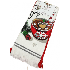 Подарунковий набір рушників Новий рік 40*60 см 2 шт (Льон/Махра)