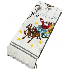 Подарунковий набір рушників Новий рік 40*60 см 2 шт (Льон/Махра)