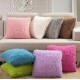 Наволочки Пухнасті Травичка різні кольори з довгим ворсом 3 см розмір 50*50 см